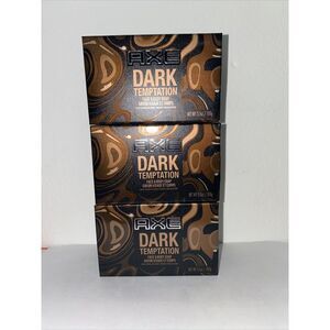 Lot Of 3 Bars AXE Dark Temptation Face & Body Soap - 3.5 OZ Each
